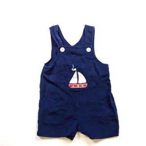 Vintage Cottontail Originals Sailboat Cotton Overalls